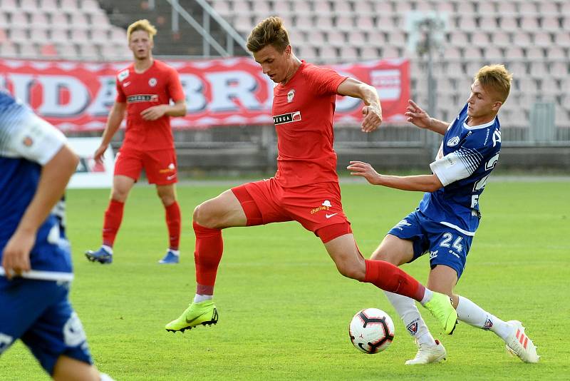 Brno 26.7.2019 - domácí FC Zbrojovka Brno v červeném proti FK Pardubice