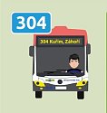 Nová autobusová linka 304 nově komplet obslouží spojení Brna a Kuřimi.