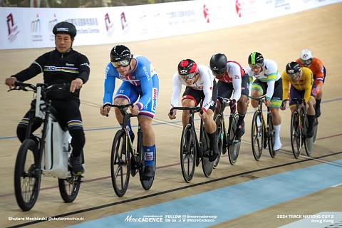 Dráhový cyklista brněnské Dukly Martin Čechman při Nations Cupu v Hongkongu.