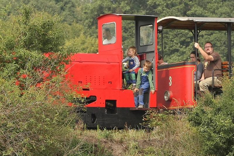 Mezi Zbýšovem a Babicemi u Rosic projížděl historický vlak.
