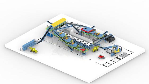 V areálu odpadové firmy Sako Brno vznikne dotřiďovací linka s automatickým provozem. Bude první v České republice.