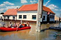 Povodně 7. července 1997 ve Veselí nad Moravou.