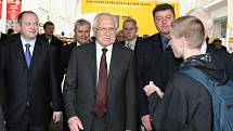 Václav Klaus byl hostem stavebního veletrhu na brněnském výstavišti.