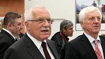 Václav Klaus byl hostem stavebního veletrhu na brněnském výstavišti.