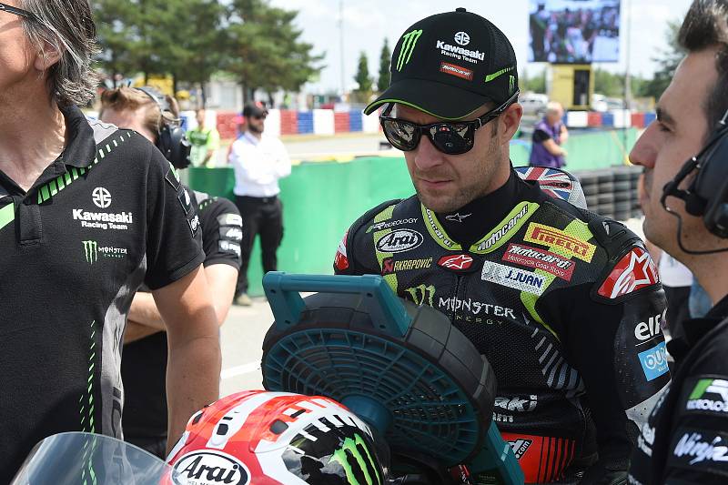 Mistrovství světa superbiků 2018 v Brně. Na snímku Jonathan Rea.