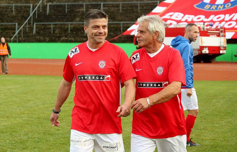 Milan Pacanda během utkání  legend Zbrojovky Brno a Sigmy Olomouc