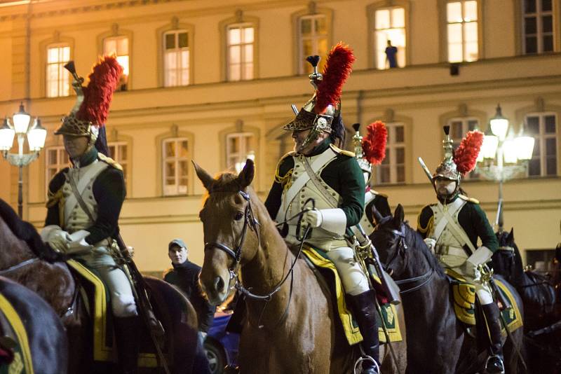 V Brně se konala připomínková akce s historickým průvodem ke 210. výročí pobytu Napoleona ve městě.