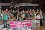 Basketbalistky Handicapu ve finále Českého poháru bojovným výkonem překvapily favorizovaného městského rivala KP Brno a v dramatickém souboji vybojovaly trofej po vítězství 88:81.