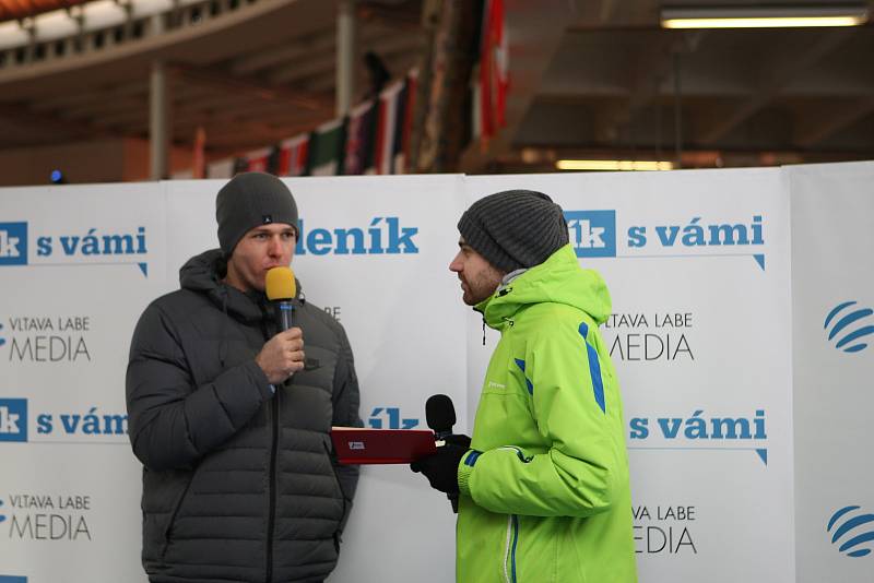 Petr Frydrych při rozhovoru v zóně Deníku na Olympijském festivalu 2018.