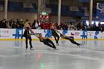 Konec Olympijského festivalu v Brně uzavřeli krasobruslaři a krasobruslařky na ledě.