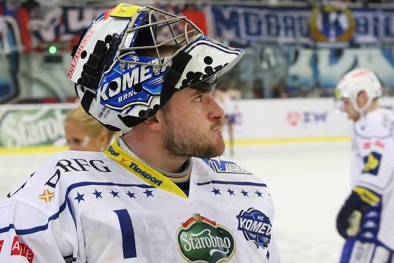 Hokejová Kometa Brno podlehla v úvodním čtvrtfinále Zlínu 2:3 po prodloužení.