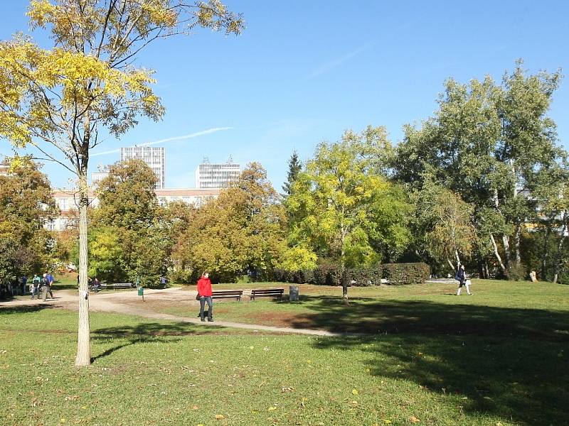 Brněnský park Björnsonův sad.