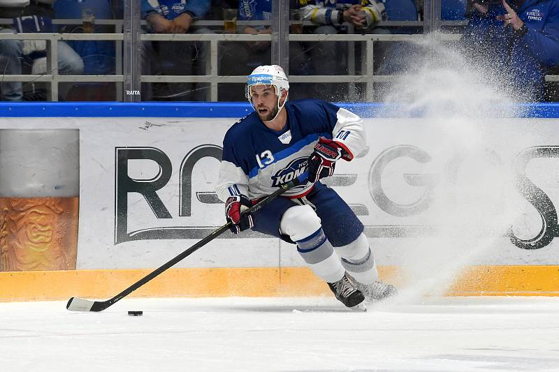 Brno 26.11.2019 - domácí HC Kometa Brno v bílém (Vladimír Svačina) proti HC Olomouc