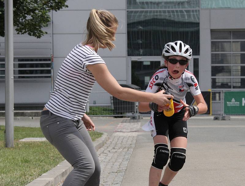 Závod inline bruslařů na akci LifeInLine Tour Brno.