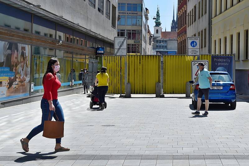 Brno 22.5.2020 - rekonstrukce ulice Česká, Solniční a Veselá