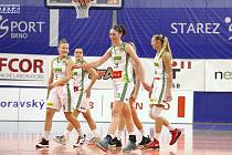 Basketbalistky KP Brno mají v této ligové sezoně po třech zápasech stoprocentní bilanci. Foto: David Titz