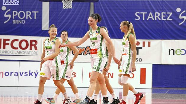 Basketbalistky KP Brno mají v této ligové sezoně po třech zápasech stoprocentní bilanci. Foto: David Titz