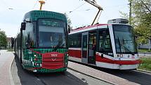 Brno 24.4.2020 - nová tramvaj Drak z projektu Tramvaj pro Brno