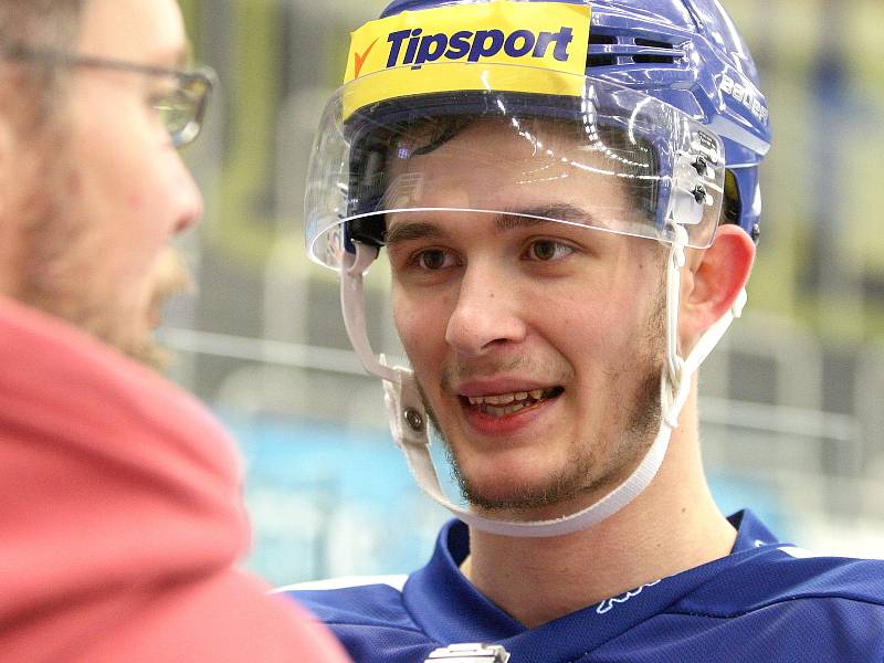 Trénink Komety před zápasem se Spartou.