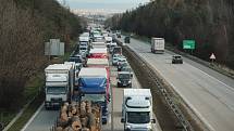 Nehoda uzavřela dálnici D1 u Brna. Ilustrační foto. 