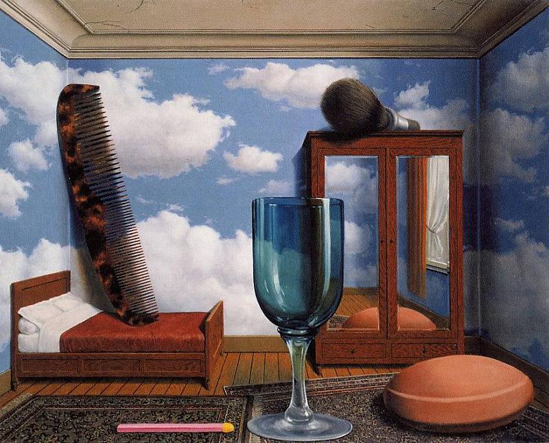 René Magritte - Les Valeurs personnelles (1952).