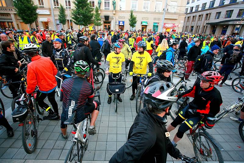 Akce Nakoleon se zúčastnila více než tisícovka cyklistů.