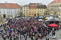 Protivládní demonstrace 28. října 2022 v Brně.