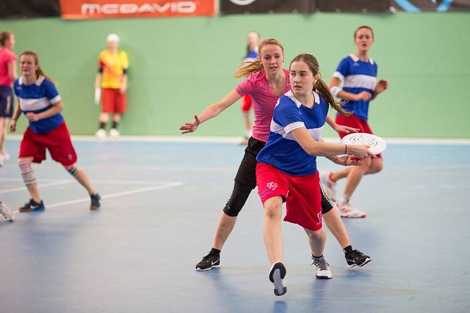 Loňské halové mistrovství České republiky v ultimate frisbee.