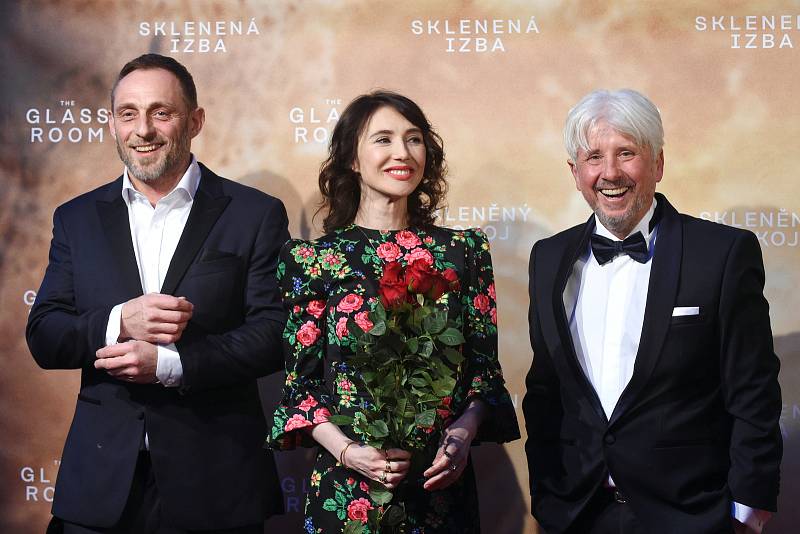 Brno 12.3.2019 - Slavnostní premiéra filmu Skleněný pokoj v brněnském univerzitním kině Scala - Roland Moller a Carice van Houten.