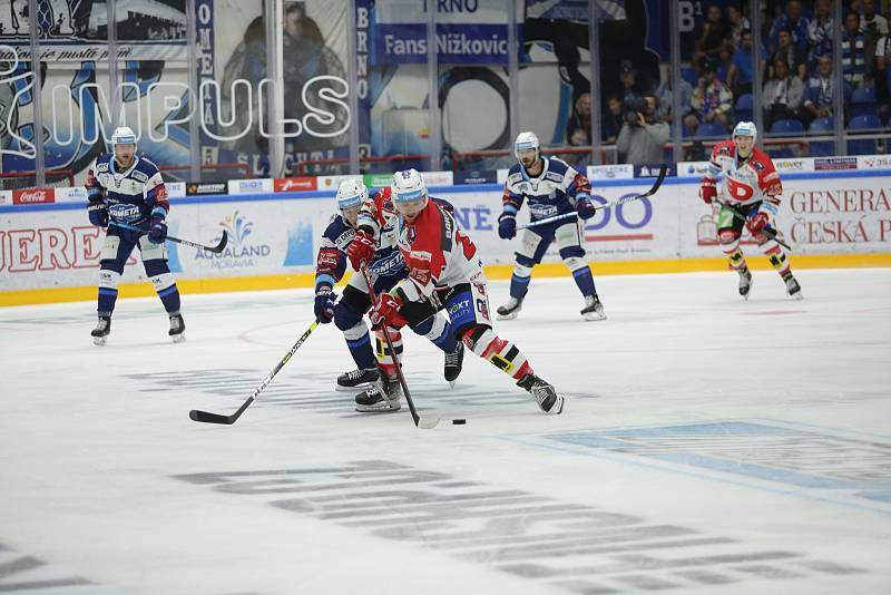 Hokejový zápas mezi brněnskou Kometou a HC Dynamo pardubice