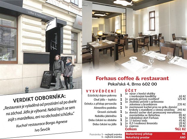 Od podlahy až do stropu je sladěná restaurace Forhaus. Totéž se dá říct o jejím jídelním lístku. Také proto se v ní nebojí ukázat kuchyni