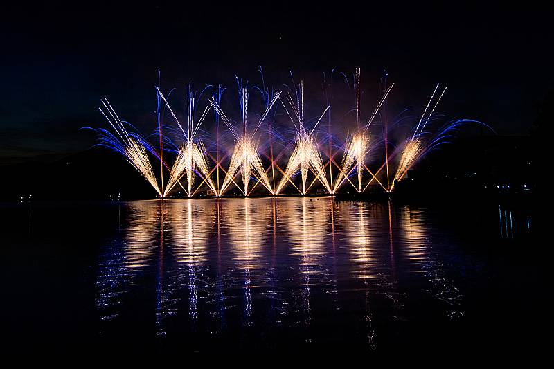 Ohňostroje festivalu Ignis Brunensis.