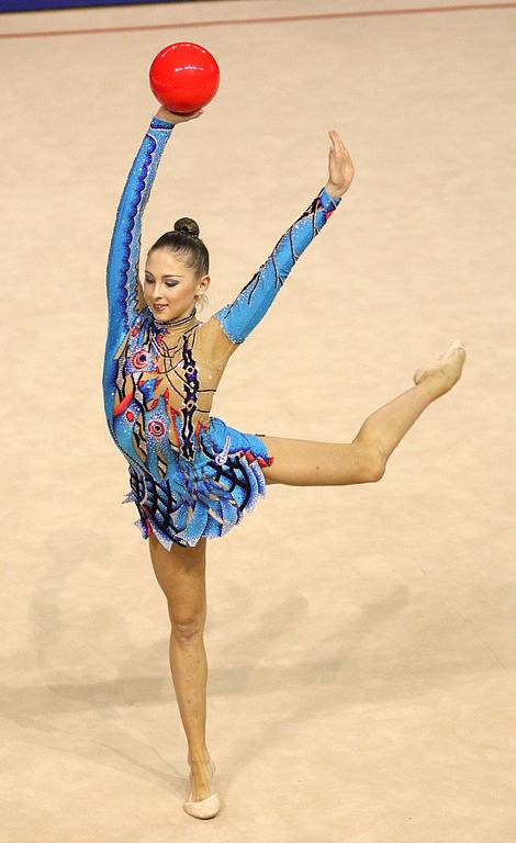 Gymnastka Daria Kondakovová.