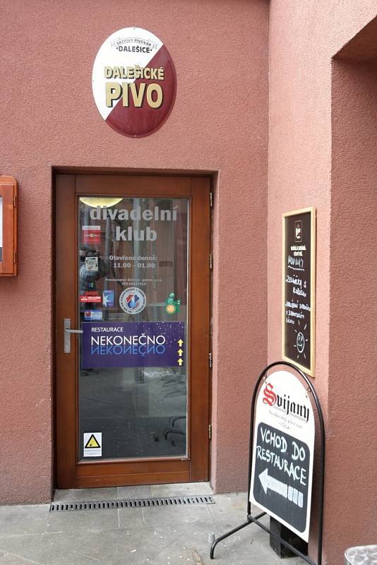 Restaurace Nekonečno v Brně.