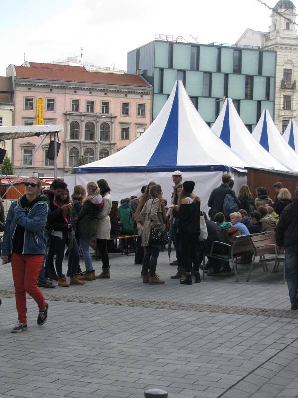 Slavnosti jídla na brněnském náměstí Svobody jsou součástí Festivalu v centru dění.