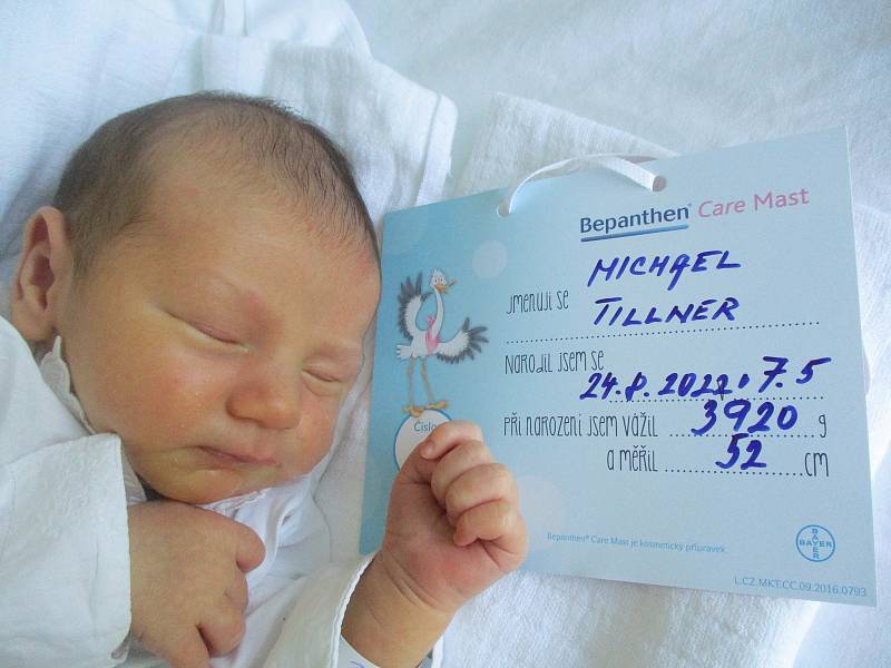 Michael Tillner, 24. 8. 2022, Malacky, Nemocnice Břeclav, 52 cm, 3920 g