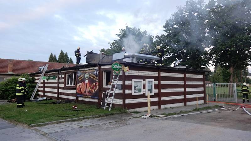 Restaurace v brněnské Klobásově ulici nad ránem hořela.