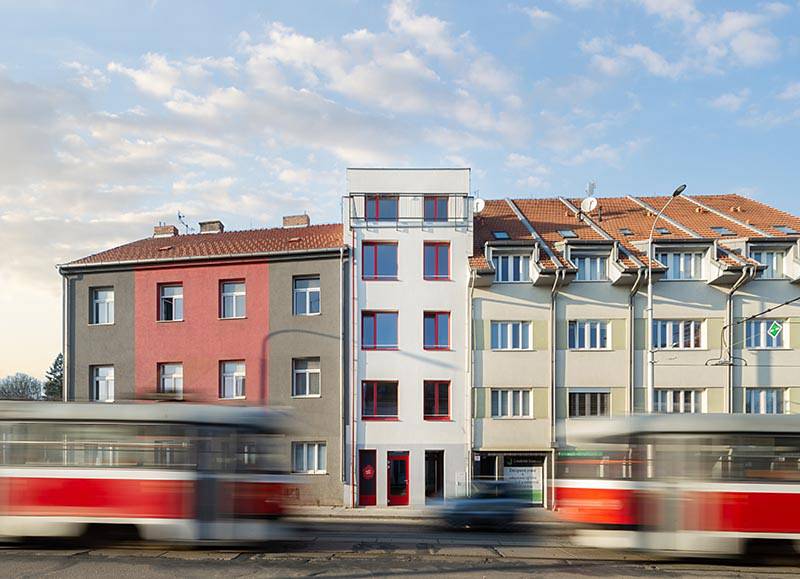 Bytový dům ve Valchařské ulici v Brně, 3. místo v kategorii Bytové stavby.