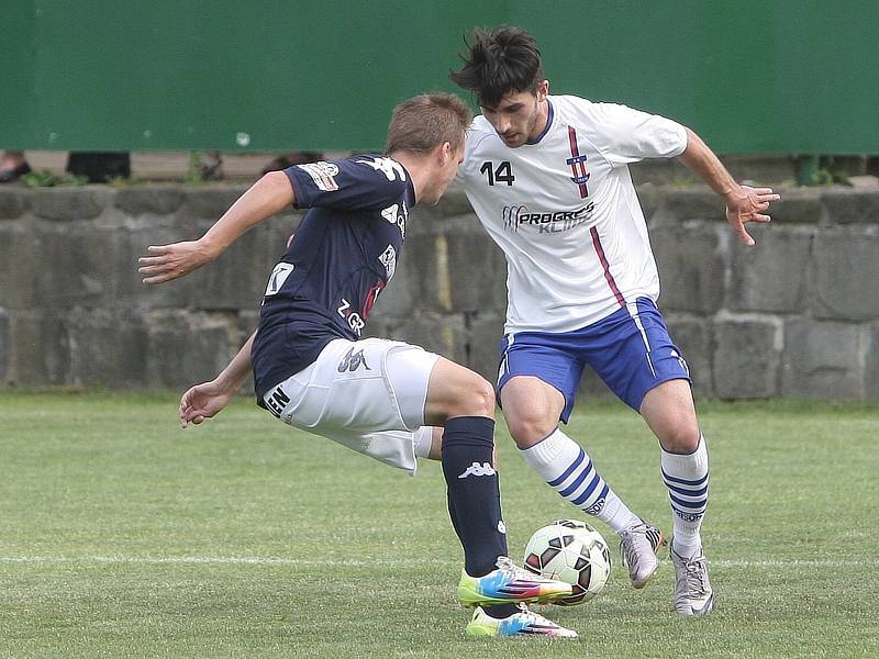 Fotbalisté Líšně v Moravskoslezské lize v posledních třech kolech soutěže porazili HFK Olomouc 5:0, rezervu mistrovské Sigmy 2:1 na jejím hřišti a v sobotu doma (na snímku) zakončili ročník výhrou 2:1 nad 1. FC Slovácko B. 