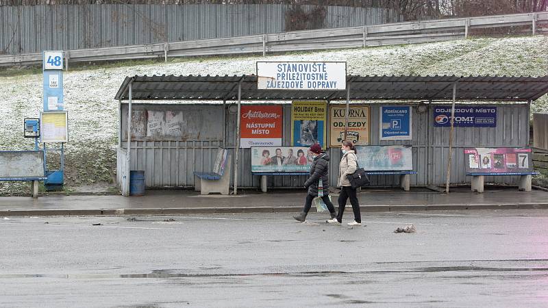 Stanoviště 48 na Ústředním autobusovém nádraží v Brně na Zvonařce