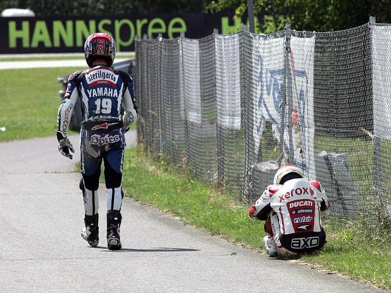 Mistrovství světa superbiků na Masarykově okruhu v Brně.