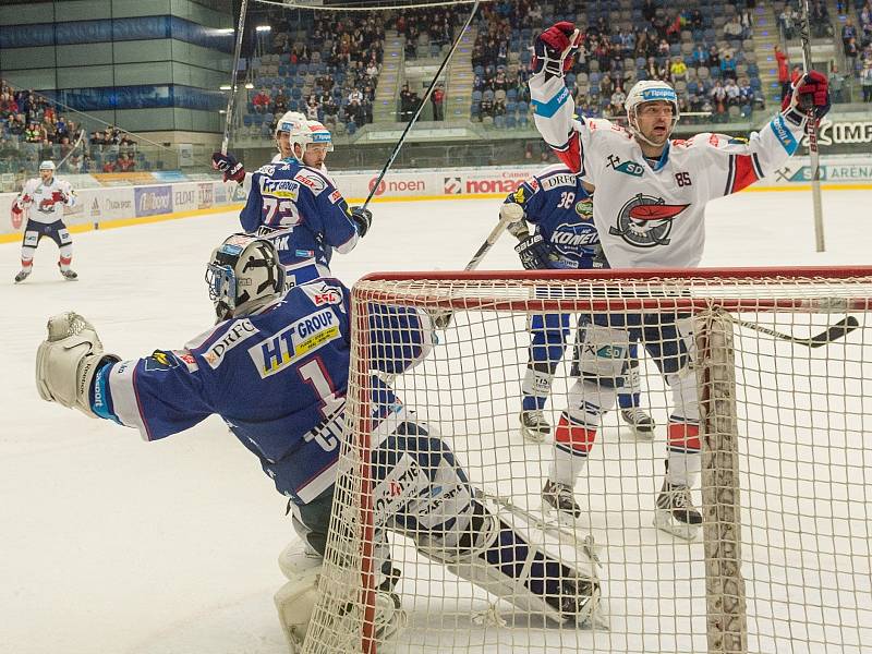 Druhý zápas play off mezi Chomutovem a Kometou Brno.