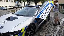 Nové policejní BMW i8, které má zapůjčené jihomoravská dopravní policie.