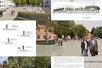 Vizualizace navržených úprav zámeckého parku v Rosicích.