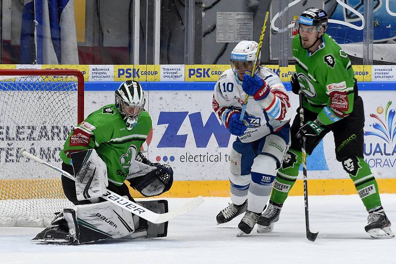 Brno 31.1.2020 - domácí HC Kometa Brno (bílá) proti BK Mladá Boleslav (zelená)