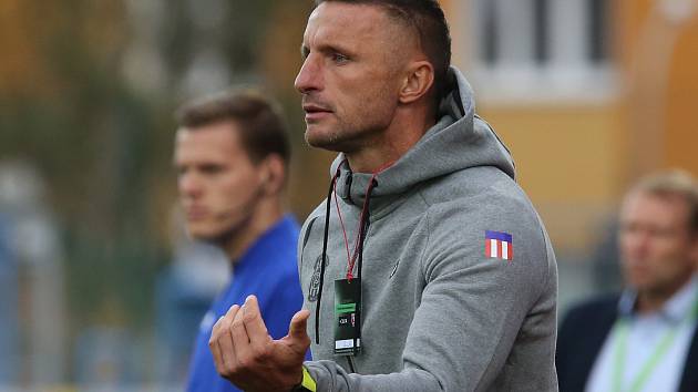 Trenér Zbrojovky Brno Pavel Šustr.