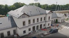 Podívejte se, jak vypadá rekonstrukce nádražní budovy na stanici Sokolnice-Telnice