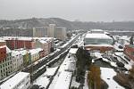 Brno zapadlo prvním letošním sněhem.