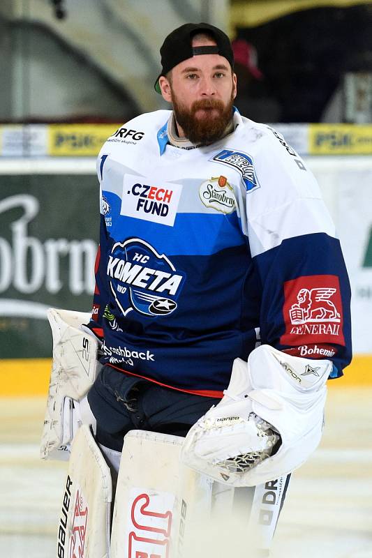 Hokejový brankář Marek Čiliak získal s Kometou dva mistrovské tituly.