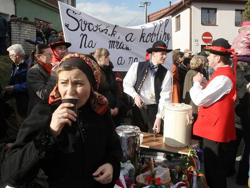 Brněnskou Líšní šel masopustní průvod. Maškary a krojovaní místní přitáhli stovky diváků.